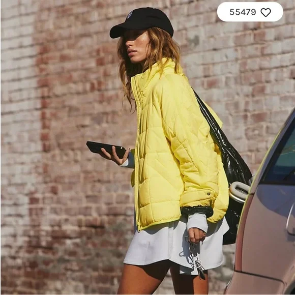 FP Movement Pippa Packable Puffer Jacket Free People Blinding Lights Medium New - Picture 5 of 10